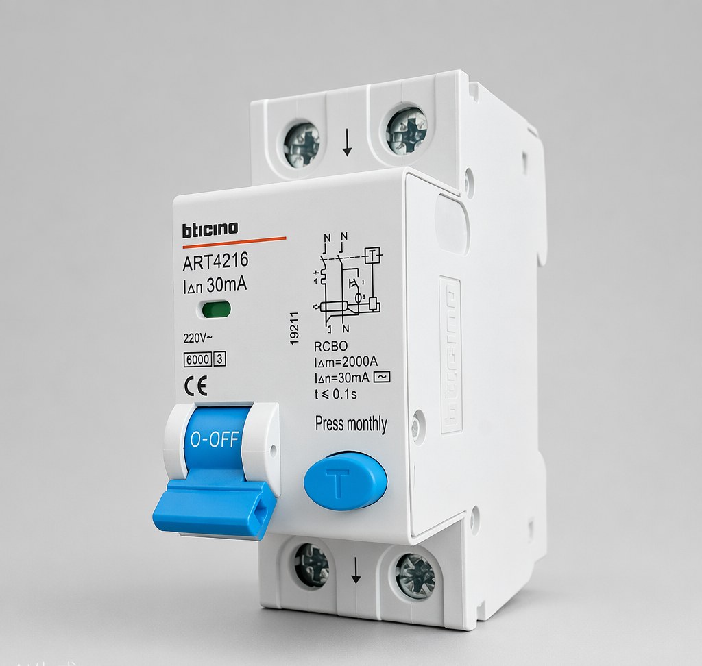 BTicino Magnetotermico Differenziale 1P+N 10A 30mA