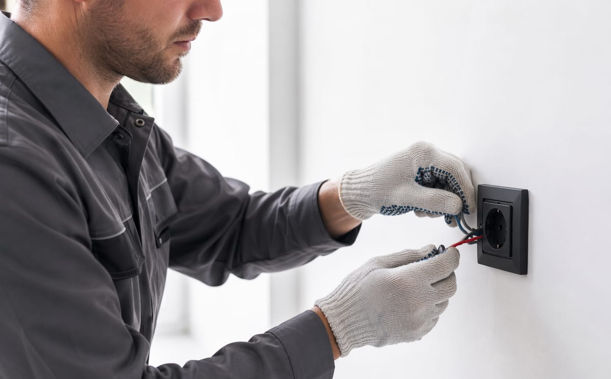 Elettricista urgente Milano riparazione presa a muro